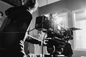 ARRI Camera on a set for a commercial for a business.